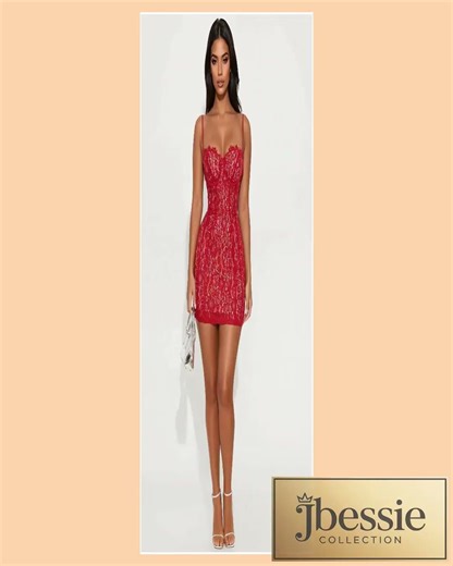 All In Love Lace Mini Dress - Red