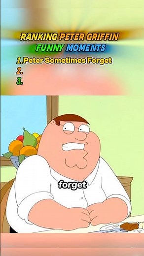 Peter Griffen Family Guy Moments 😭 #familyguy #youtubeshorts #shorts