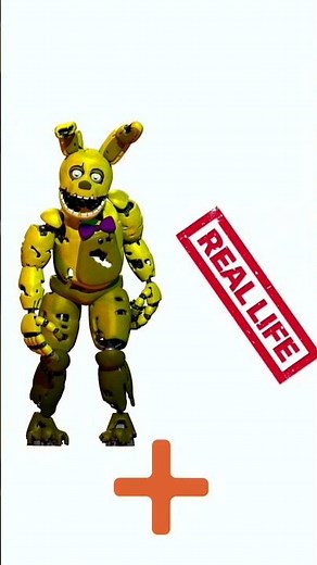 FNAF Spring Bonnie + In Real Life = FNAF Animation