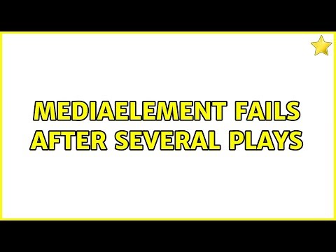 MediaElement fails after several plays