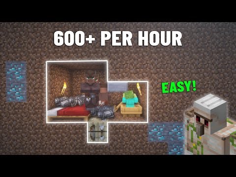 The FASTEST Iron Farm in Minecraft 1.21 | 600 Iron Per Hour - Easy and Efficient