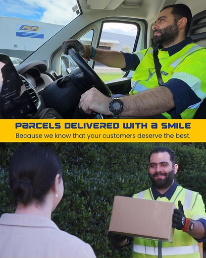 Parcels delivered with a smile. Because we know your customers deserve the best service. Choose PEP Transport and experience the difference with reliability, care, and efficiency. 📞: (08) 6254 0700 #PEPTransport #ParcelDelivery #ReliableService #CustomerFirst #ExpressParcels | PEP Transport
