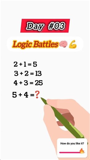 Can You Solve This Pattern? | Logic Battle🧠 #mathchallenge #mathstricks #maths