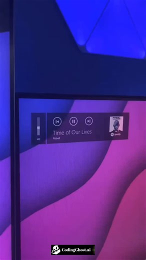 Emma Rose on Instagram: "CHANGE your Volume Bar 🔊 The default Windows volume bar is boring. 🥱 Get "Modern Flyouts" for a sleek design with music controls and fade animations. Tag a friend who needs this upgrade! 🎵 #uidesign #windowsmods #custompc #software #musiclover #spotify #techreview"