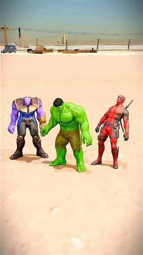 who is strong hero challenge game #3danimation #short #spiderman #hulk