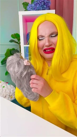 Gum In Hair — Panic Mode Activated 😳 #Funny #Viral