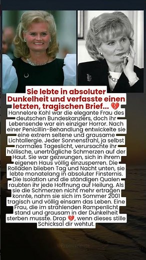 Sie lebte in absoluter Dunkelheit und verfasste einen letzten, tragischen Brief... 💔