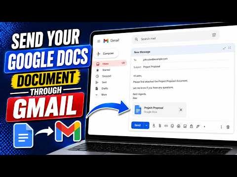 How To Share Your Google Docs Document Through Gmail (Easy)