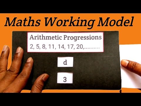 Maths Working Model on Arithmetic Progressions | Maths Working Model for class 10 | Maths Project