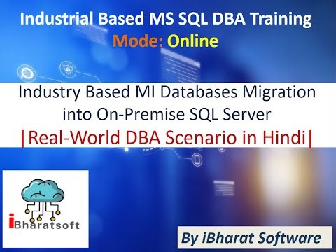 Industry Based MI Databases Migration into On-Premise SQL Server | Real-World DBA Scenario #sqldba
