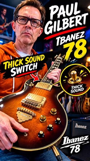 😳paul gilbert⚡️ ibanez 78 mystery switch⚡️💯#guitar #rock #guitarsolo #guitarist #shorts #reels