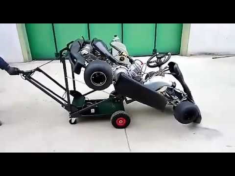 Black Electric Kart Stand