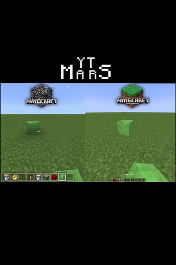 Java vs Bedrock (Full video on YT , link in bio) #meme #minecraft #mars