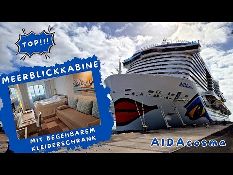 AIDAcosma / Meerblickkabine 4243 / Kabinenrundgang