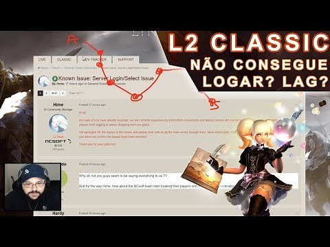 Lineage 2 NA - Solução para quem não consegue logar (Jogo trava na tela de seleção de servidor)
