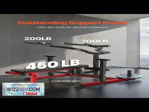 VEVOR Chest Press Machine 450 LBS Bench Press Set Adjustable Flat Incline