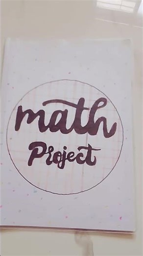 mths project front page ☺️☺️