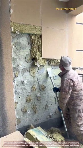 Systematic Dismantling and Removal of Exterior Wall Insulation for Building Rehabilitation