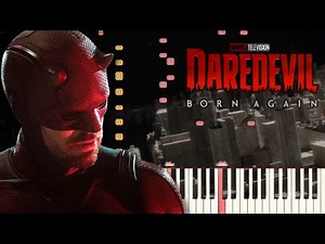 Daredevil Born Again - Main Theme | Piano Tutorial