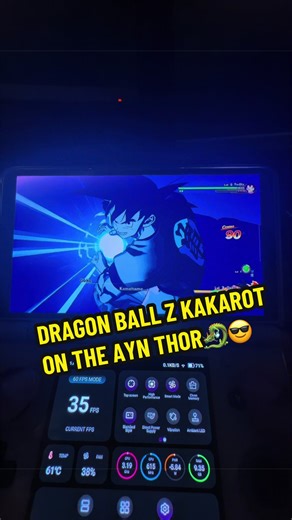 Dragon ball kakarot on the AYN Thor 😮‍💨👌🏽 #aynthor #emulation #aynthorlite #frontendloader #fypシ
