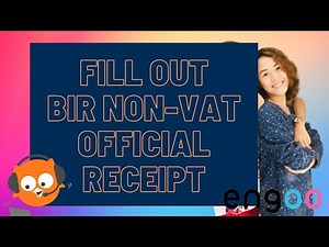 FILLING OUT NON-VAT BIR OFFICIAL RECEIPT| ATP | BIR COMPLIANCE | Teacher Ana Lou