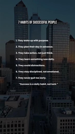 7 Habits of Highly Successful People 🚀🔥 #confidence #selfimprovement #success