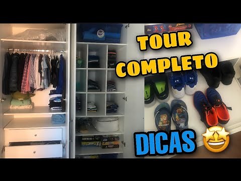 Como organizo guarda-roupa infantil (menino) com muitas dicas!!!
