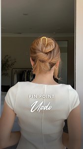 54K views · 405 reactions | Pin Point Updo ‍♀️ Gather your hair into a ponytail. Place your hair pin under the ponytail, holding it horizontally. Wrap the ponytail over the pin once while rotating it counterclockwise until the prong side is pointing up. Flip the pin toward your scalp and insert it vertically to secure. Gently pinch and pull on the outside of the twists to expand as desired. #hair #hairtutorial #updo #hairstyles | Nichole Ciotti | Facebook