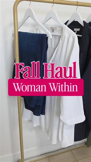 7.9K views · 57 reactions | ✨ @living.life.in.fuchsia is serving up a stunning fall haul that’s packed with blouses, dresses, denim, and blazers. Your new favorite pieces are just a click away! ❤️ #FallHaul #FashionInspo #WomanWithin SHOP NOW: https://womanwithin.visitlink.me/lZq2jN | Woman Within | Facebook