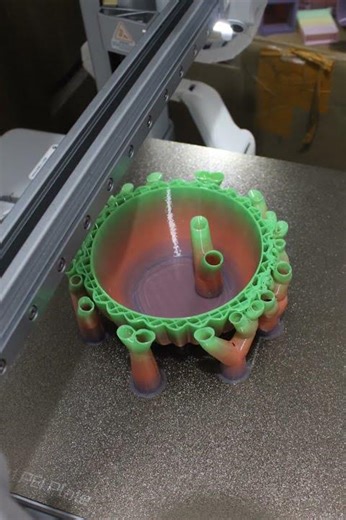 3D Print Timelapse: Ornamental Vintage Flowerpot 🌸🏺 | Classic Decor (Bambu Lab P2S/A1 Combo)