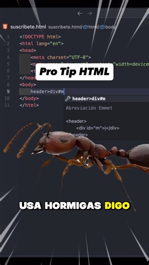 WeinCode on Instagram: "3 HTML Hacks que todo Senior debe conocer ⚡ Retomamos el Día 21 de 100. A veces la mejor ingeniería es la que sabe aprovechar lo que ya viene en la caja. En la búsqueda constante de frameworks y librerías, olvidamos que el estándar de HTML ha evolucionado para darnos superpoderes. Hoy te comparto 3 que te ahorrarán tiempo y bytes: Emmet Master: Genera estructuras masivas como header>div*3>p*7.holi$ en un parpadeo. El secreto está en dominar los multiplicadores. Modales co