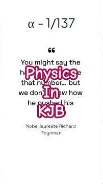 Fundamental physics in the KJB