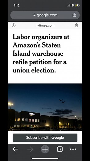 FINALLY after 9 long months of organizing, the workers of the ALU have won the right to a union election #occupyamazon #VoteYes #union