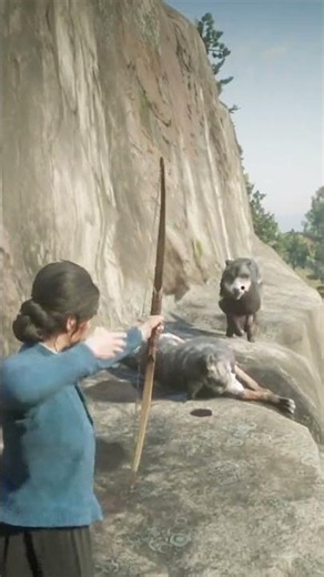 INSANE RDR2 Gameplay: EPIC CRAZY Mountain Fox Hunt Escape Fight - Rrd2 Gameplay #shorts #gaming