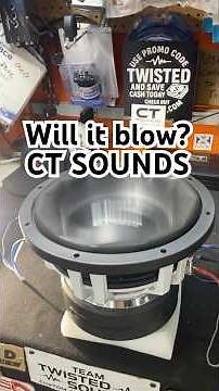 CT Sounds thermal 12 inch test #basshead #subwoofer #carstereo #caraudio #ctsounds #jlaudio #spl #hz