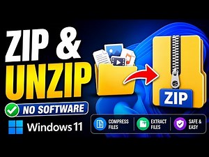 How To Zip & UnZip Files In Windows 11 (No Software Needed)