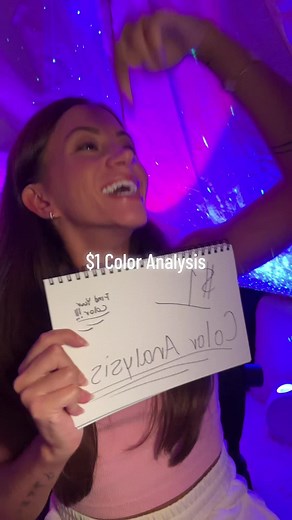 $1 color analysis here!!😍 #asmr #asmrsounds #asmrvideo #asmrroleplay #fyp