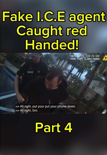 Fake ice agent! #ice #fyp #bodycam #policecam #viral