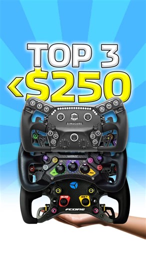 OC Racing on Instagram: "Top 3 Sim Racing Wheels Under $250 in 2025"