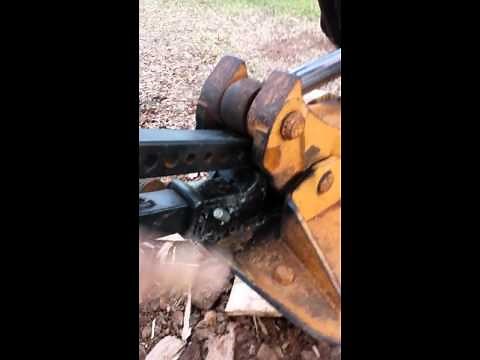 Backhoe Wood Splitter