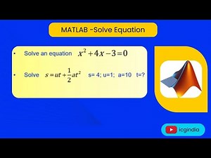 MATLAB | Solve equation| solve command