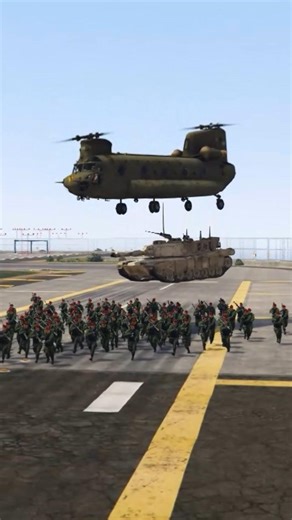100k Soldiers Jump Over A Cargo Helicopters To A Heavy Explosion Entery In Base Gta