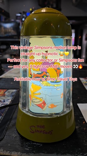 12 reactions | This vintage Simpsons motion lamp is straight-up hypnotic  Perfect for any collector or Simpsons fan — and yes, it lights up AND moves  Available now at Time Travel Toys! #simpsons #thesimpsons #vintagetoys #retroaesthetic #simpsonscollector #simpsonsfans #geekculture #toycollector #80stoys #90stoys #collectibles #timetraveltoys #kingsporttn #toyshop #retrolamp #motionlamp #springfieldvibes | Time Travel Toys | Facebook