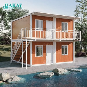 [Hot Item] Akay Tiny Modular House Prefab Shipping Luxury Relief Modern Flat Pack Expandable Folding Storage Prefab Container House Manufacturer Prefabricated-Building