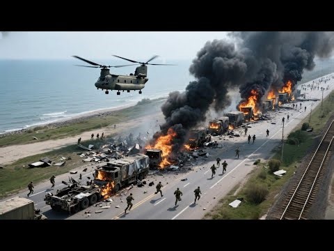 1 Hour ago! Just landed, 300 US air troops were intercepted by Russian troops