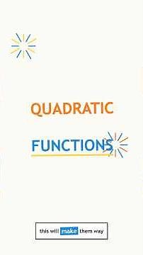 Quadratic Functions EXPLAINED in 60 Seconds! #algebra #mathhelp #quadraticfunctions