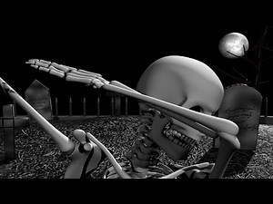 Spooky scary skeleton