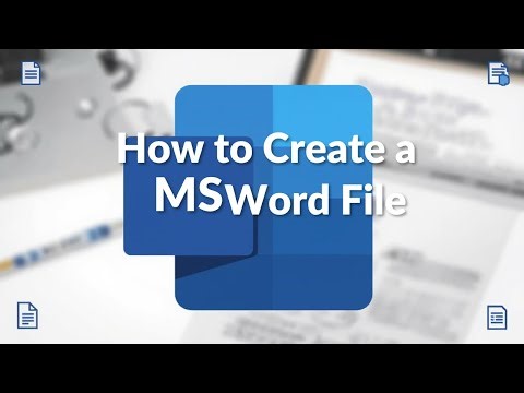 How to Create an MS Word File in Windows | Beginner Computer Tutorial