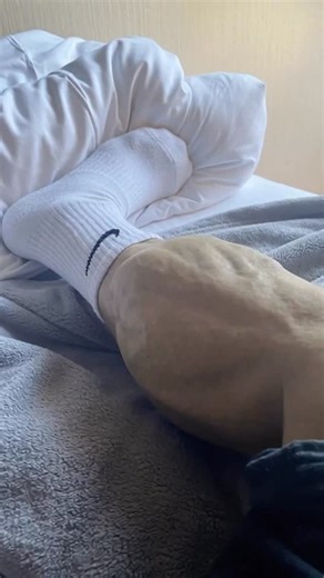 @alphamales.ai on Instagram: "🔥 DOMINANT ALPHA CALVES FLEX 🔥 💪🧦 White Socks. Pure Superiority. From the bed, a competition bodybuilder stretches, locks in, and crushes the frame with insanely thick, vein-splitting calves. Wrapped tight in clean white socks, every flex is slow, deliberate, and humiliatingly superior. He knows you’re watching. He knows you can’t compare. “Look at that. Every groove, every vein is popping. That’s what years of heavy calf raises do. Have you ever seen a calf tha