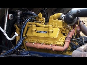 Firing up the 3408 CAT V8 with the air starter.